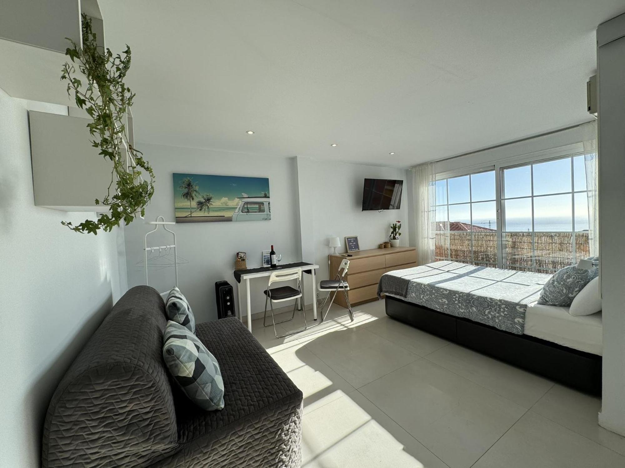 Peaceful Studio With Amazing Sea Views And Free Parking Benalmádena Exterior foto